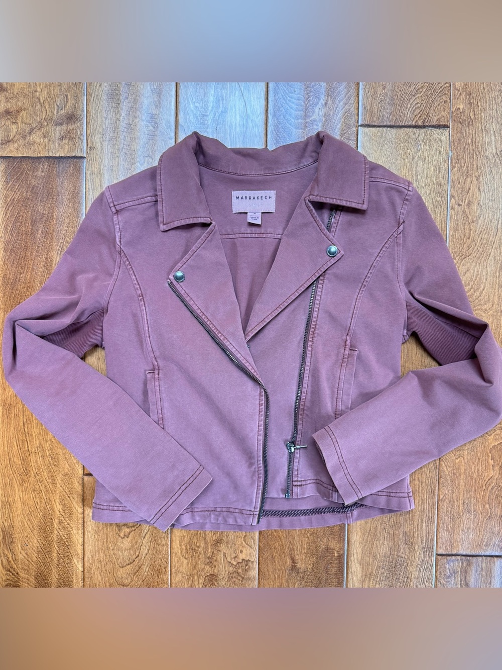 Marrakech Women's Mauve Moto-Style Jacket